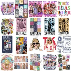 220 Taylor Music Artist Era Tour Designs Bundle PNG