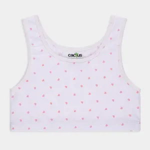 2pk Heart and Pink Crop Top