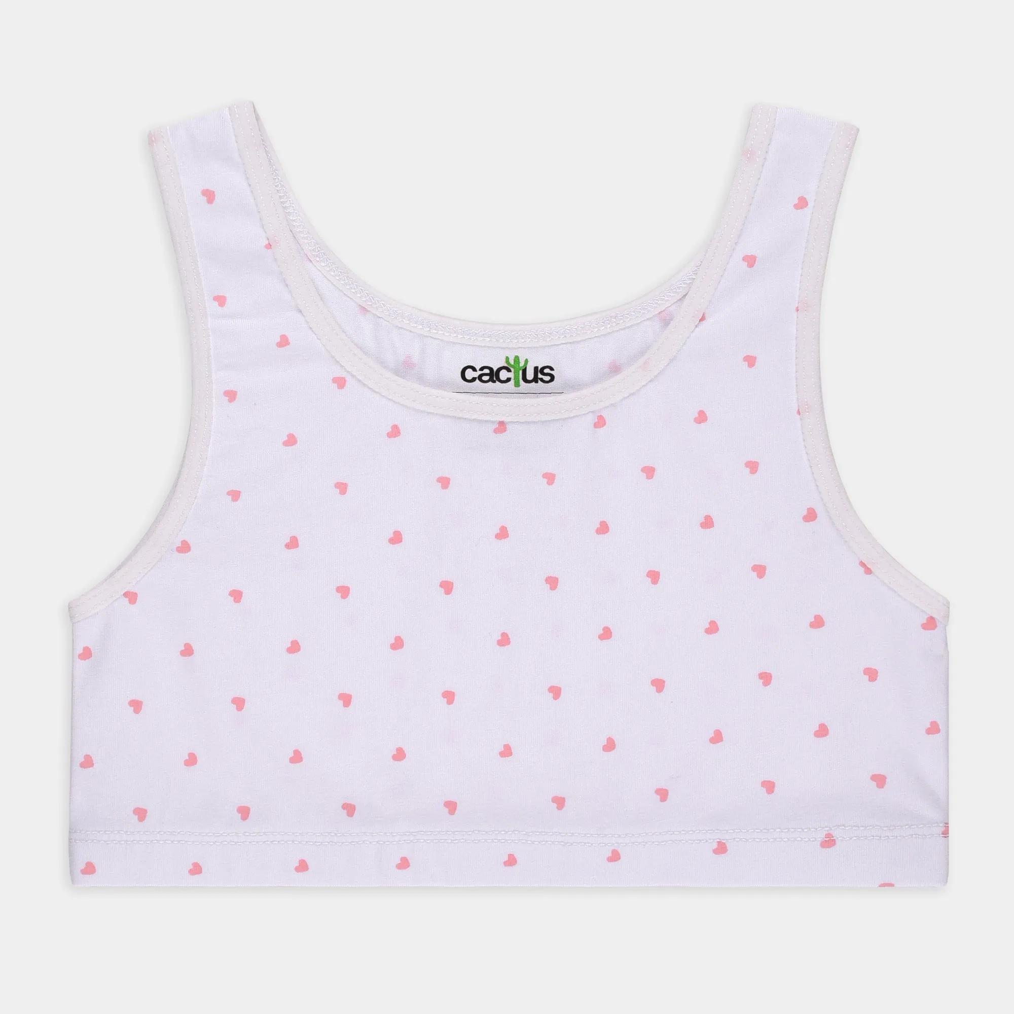 2pk Heart and Pink Crop Top