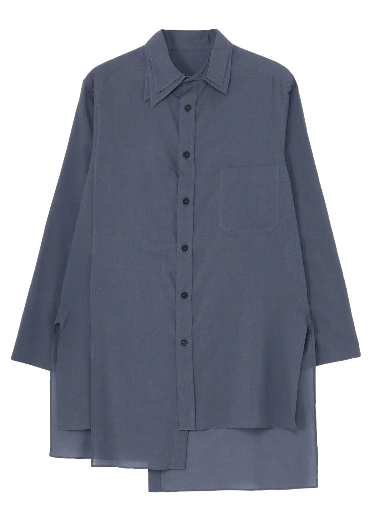 80C/S LOAN DOUBLE LAYER ASYMMETRY BLOUSE