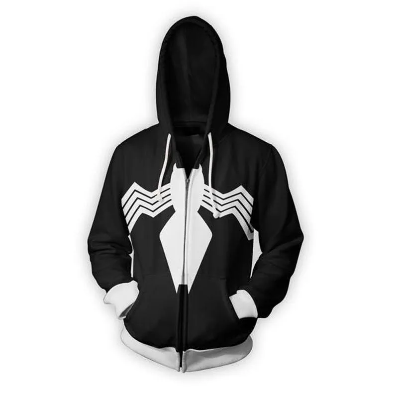 Avengers Hoodie - Spider-Man Zip Up Hoodie