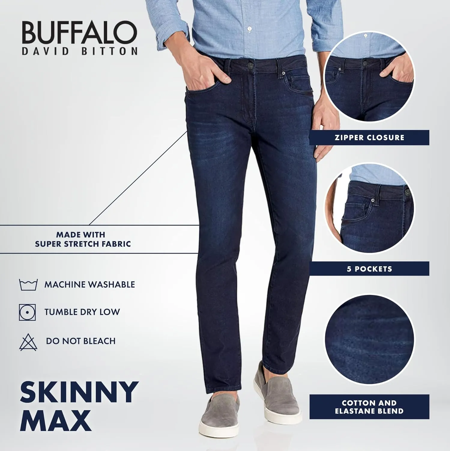 Buffalo David Bitton Men's Skinny Max Jeans