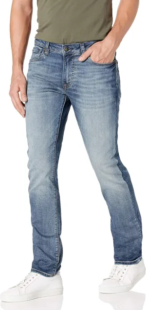 Buffalo David Bitton Men's Slim Ash Jeans, Rinse Wash Indigo, 33x32