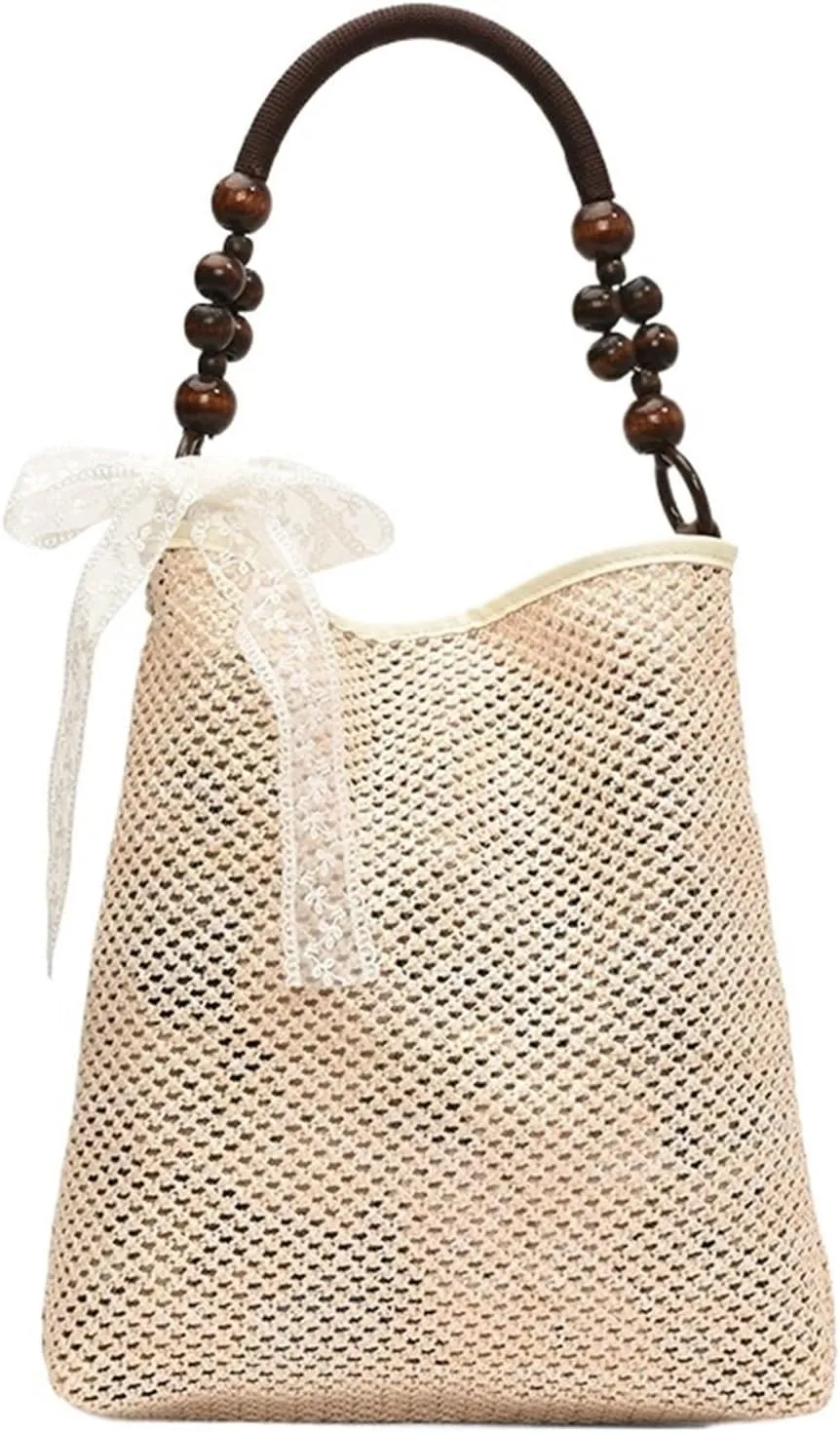 Casual Commuting Tote Bag Large Capacity Hand Woven Women Shoulder Bag Summer New Lazy Style Beach Bag