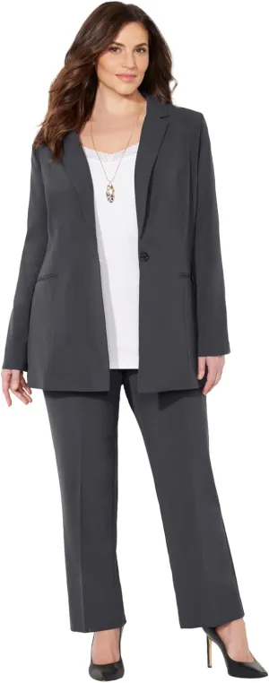 Catherines Women's Plus Size Right Fit; Curvy Blazer