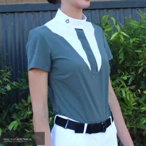 Cavalleria Toscana 'Jersey w/ Poplin Bib S/S' Womens Competition Shirt