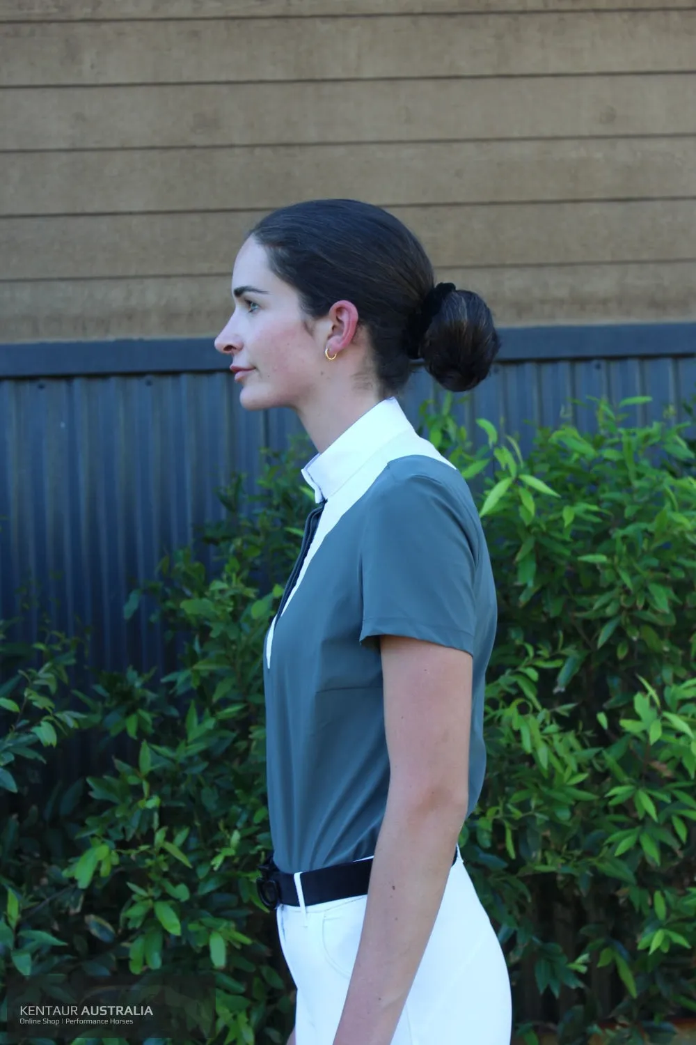Cavalleria Toscana 'Jersey w/ Poplin Bib S/S' Womens Competition Shirt