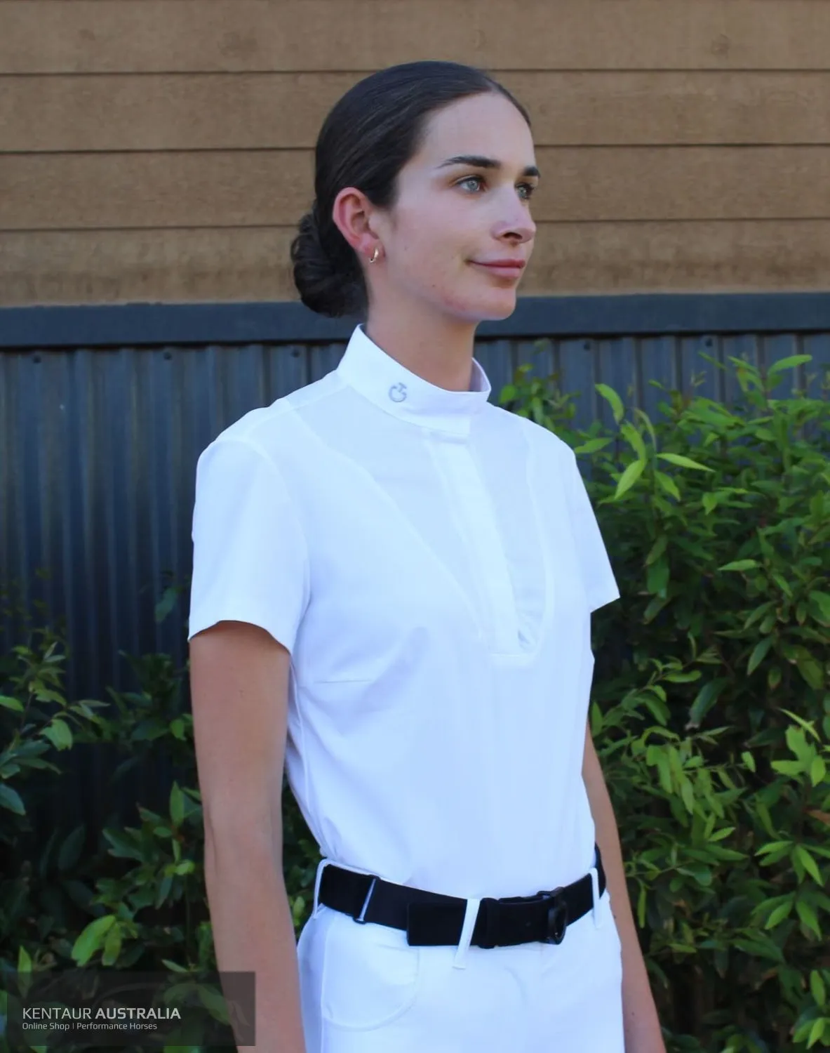 Cavalleria Toscana 'Jersey w/ Poplin Bib S/S' Womens Competition Shirt