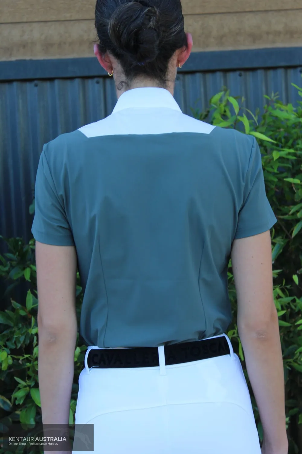 Cavalleria Toscana 'Jersey w/ Poplin Bib S/S' Womens Competition Shirt