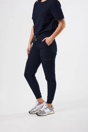 CLASSIC WOMEN'S JOGGER SCRUB PANTS (NAVY)