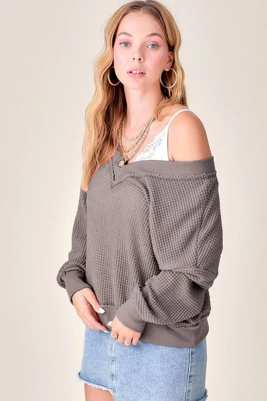 Cozier Than Ever Oversized Top