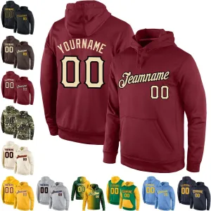 Custom Stitched Green Gold Cream Gradient Fashion Sports Pullover Sweatshirt Hoodie Unisex-adult Men Women Youth Kids