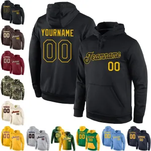 Custom Stitched Green Gold Cream Gradient Fashion Sports Pullover Sweatshirt Hoodie Unisex-adult Men Women Youth Kids