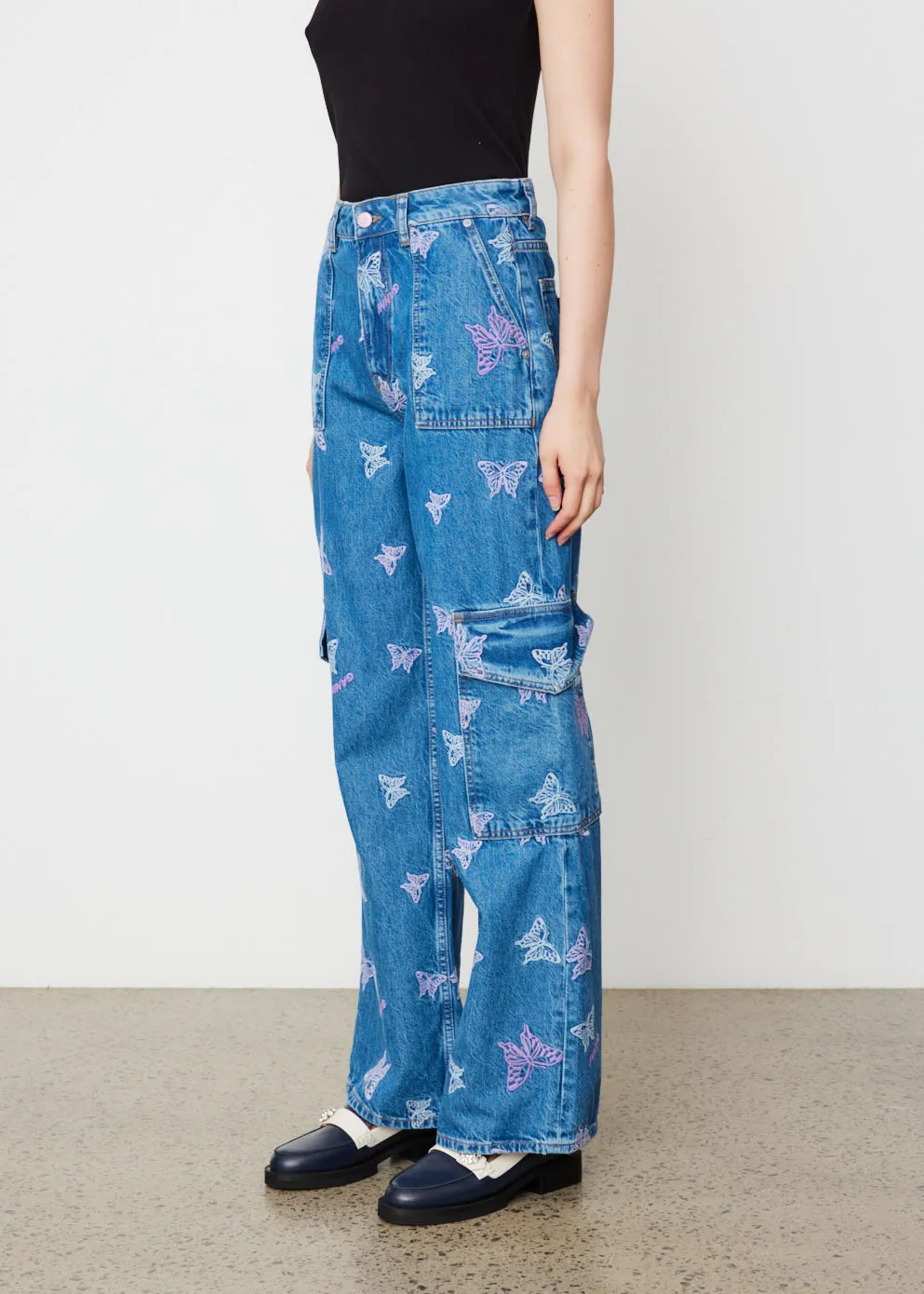 Embroidery Denim Angi Jeans
