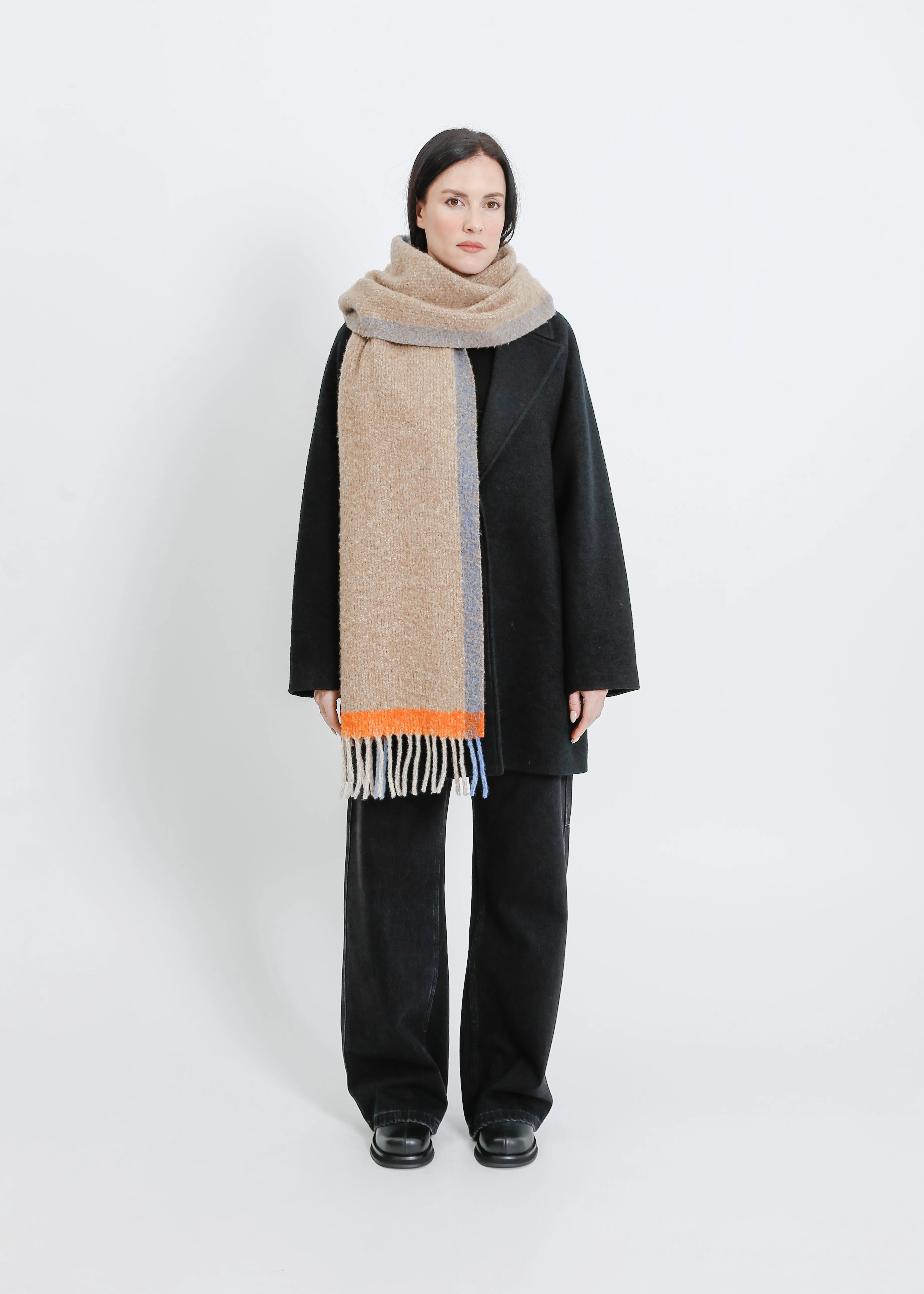 EMERSON SCARF / BEIGE-MULTI