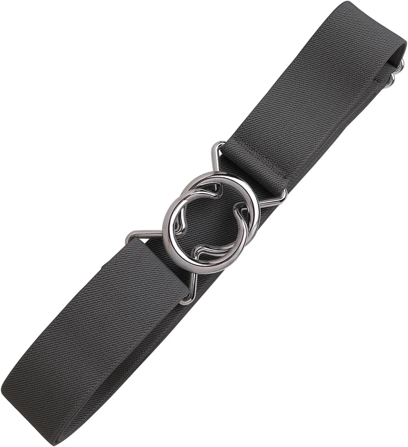 Falari Womens Stretch Belt Adjustable Web Belt Metal Buckle All Occasion Dress Belt
