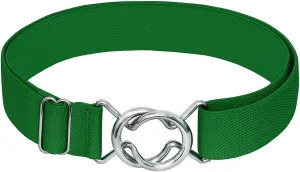 Falari Womens Stretch Belt Adjustable Web Belt Metal Buckle All Occasion Dress Belt