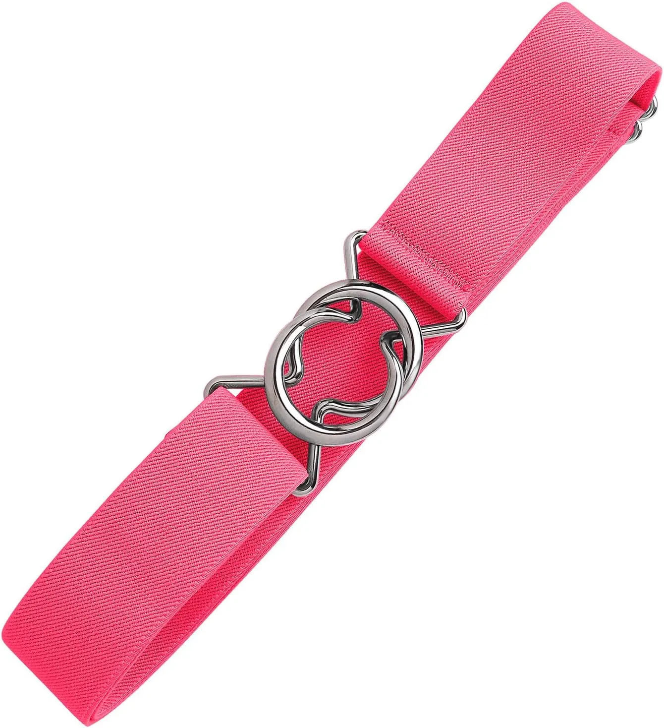 Falari Womens Stretch Belt Adjustable Web Belt Metal Buckle All Occasion Dress Belt