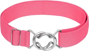 Falari Womens Stretch Belt Adjustable Web Belt Metal Buckle All Occasion Dress Belt