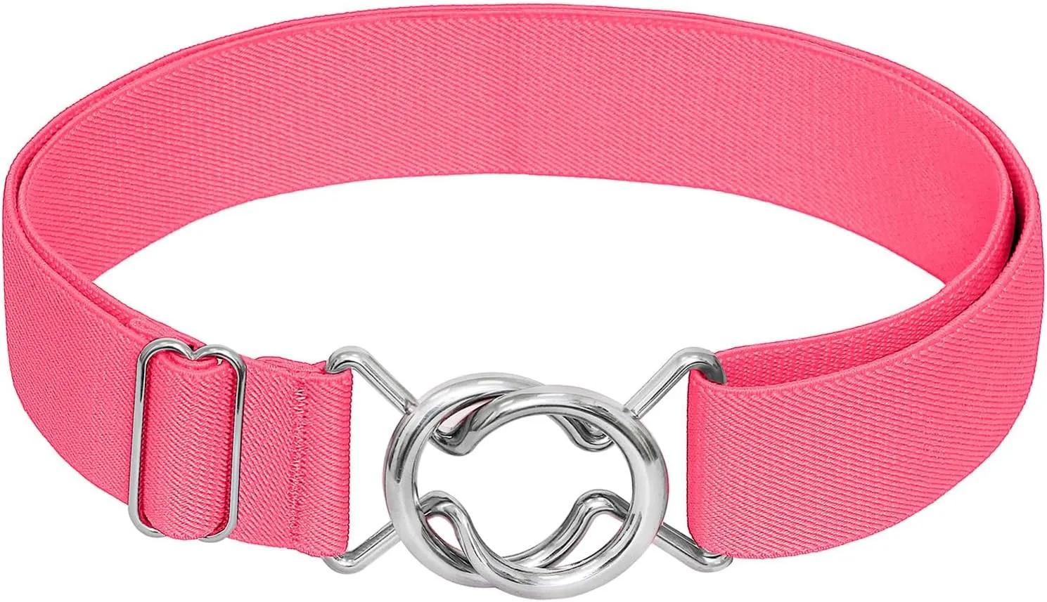Falari Womens Stretch Belt Adjustable Web Belt Metal Buckle All Occasion Dress Belt