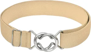 Falari Womens Stretch Belt Adjustable Web Belt Metal Buckle All Occasion Dress Belt