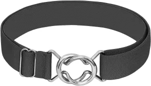 Falari Womens Stretch Belt Adjustable Web Belt Metal Buckle All Occasion Dress Belt