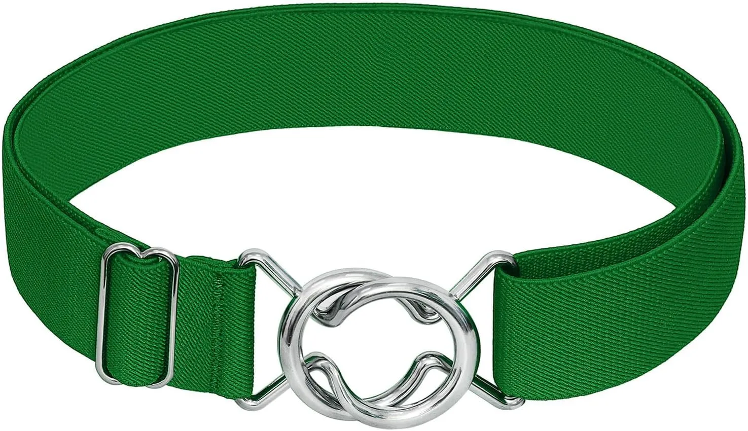 Falari Womens Stretch Belt Adjustable Web Belt Metal Buckle All Occasion Dress Belt
