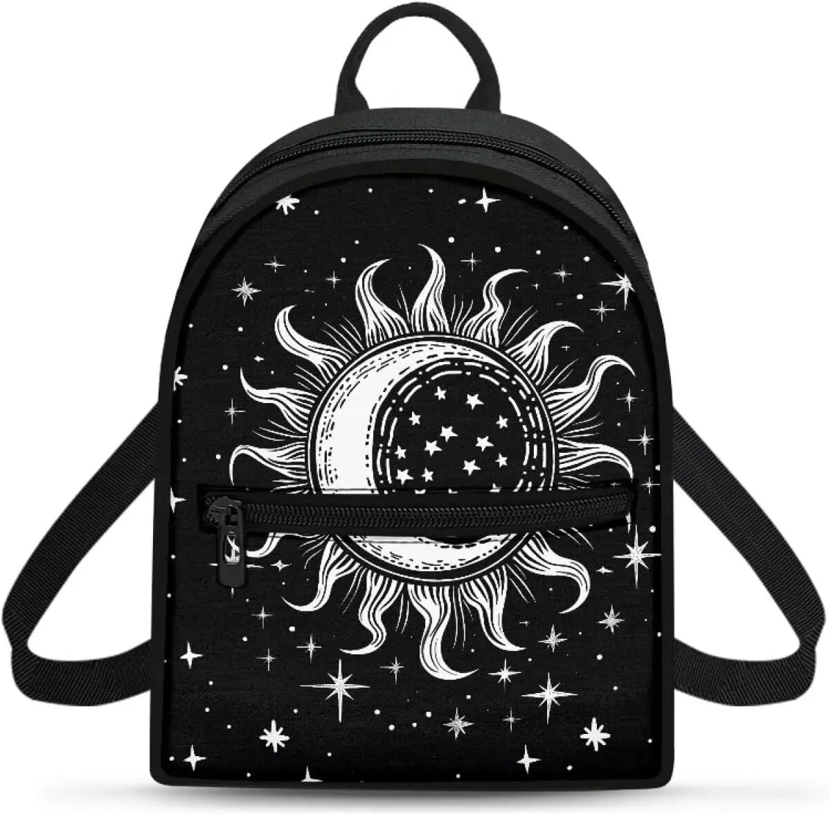 Gothic Sun Backpack Purse Small Backpack for Women With Adjustable Shoulder Strap Carrying Back Pack Purses Women for Travel Shopping Work School Personalized Gifts
