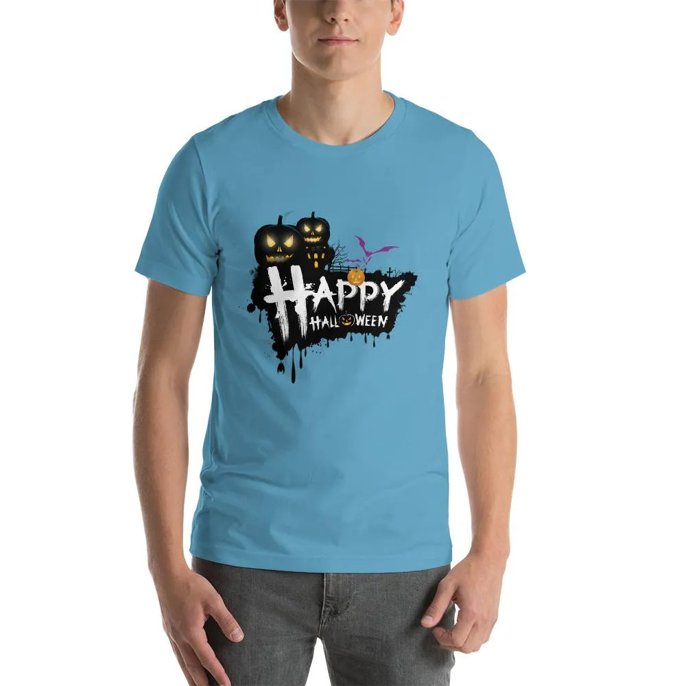 Happy Halloween round Neck T-Shirts