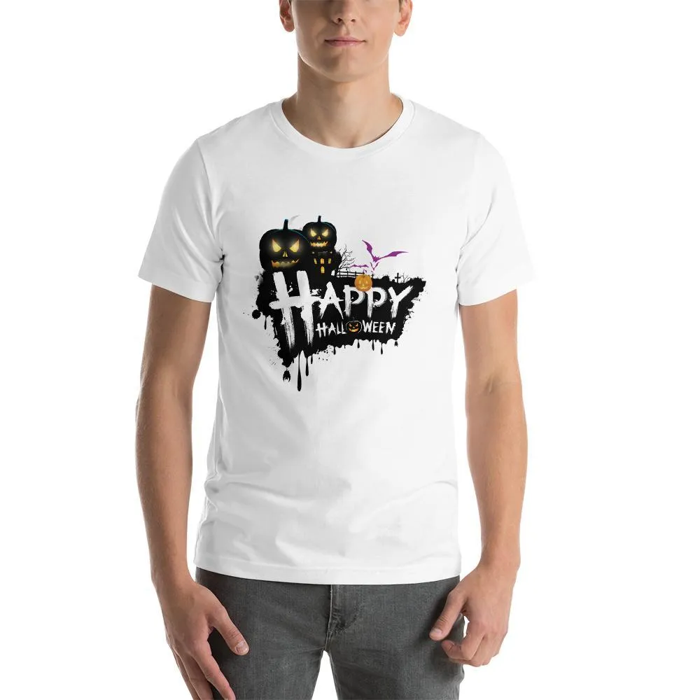 Happy Halloween round Neck T-Shirts