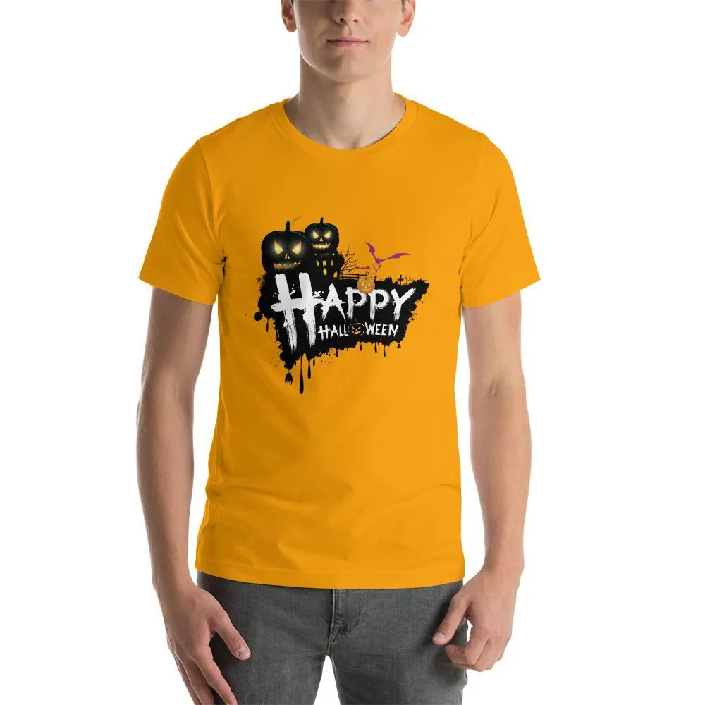 Happy Halloween round Neck T-Shirts