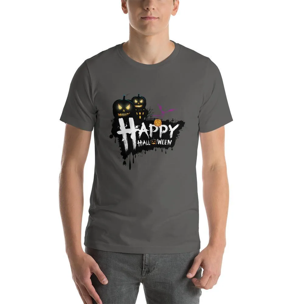 Happy Halloween round Neck T-Shirts