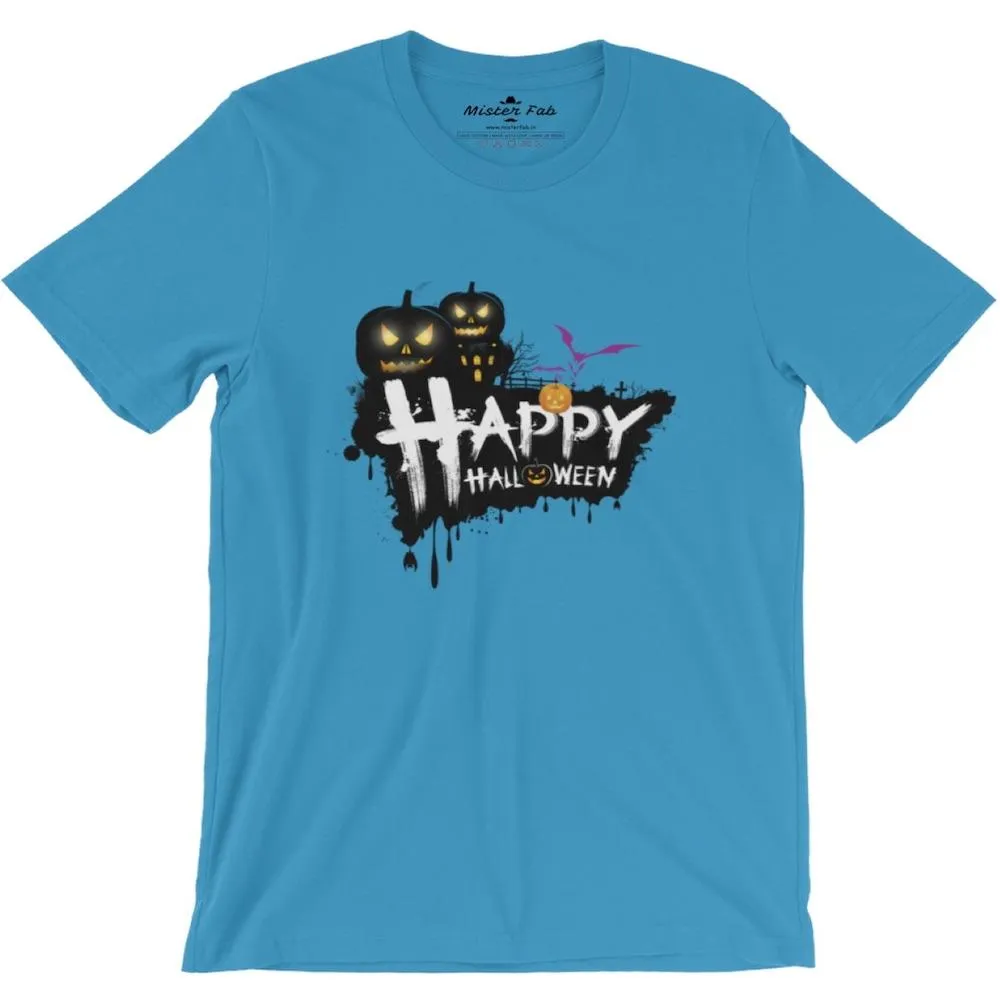 Happy Halloween round Neck T-Shirts