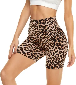 HIGHDAYS 5 Biker Shorts for Women - High Waist Tummy Control Stretch Spandex Workout Yoga Running Gym Underwear