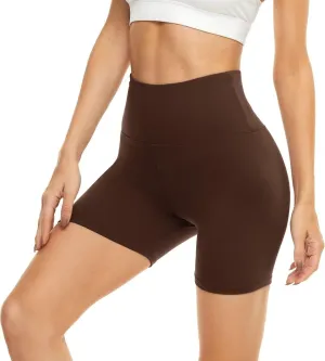 HIGHDAYS 5 Biker Shorts for Women - High Waist Tummy Control Stretch Spandex Workout Yoga Running Gym Underwear