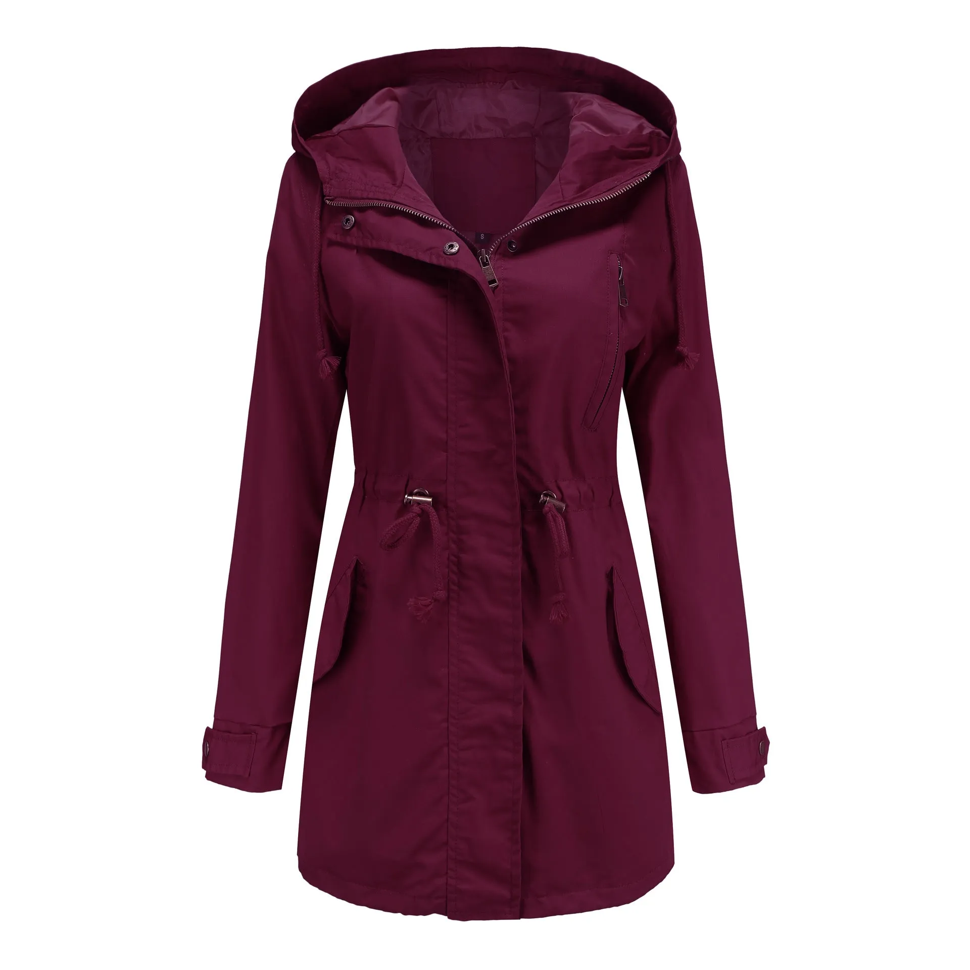 Innovative Women's Anorak Loose Solid Color Coats