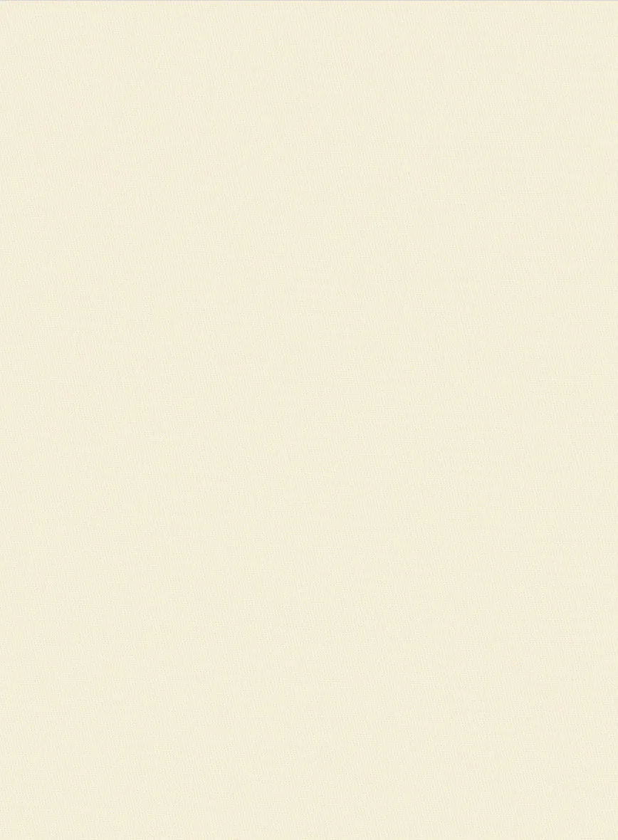 Italian Ivory Cotton Stretch Pants