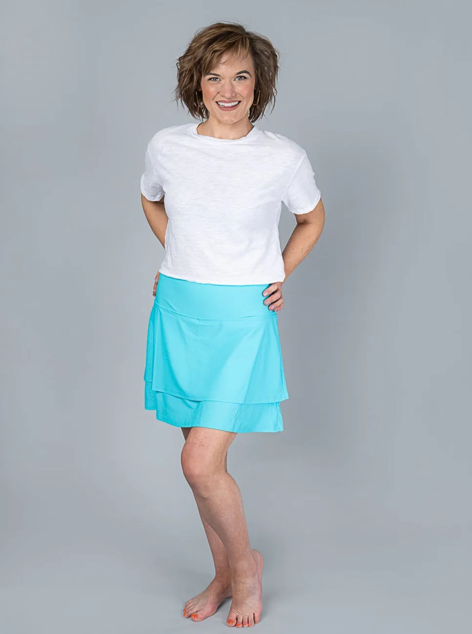 Jolette Double Layer Skort [Sky #26-8658]