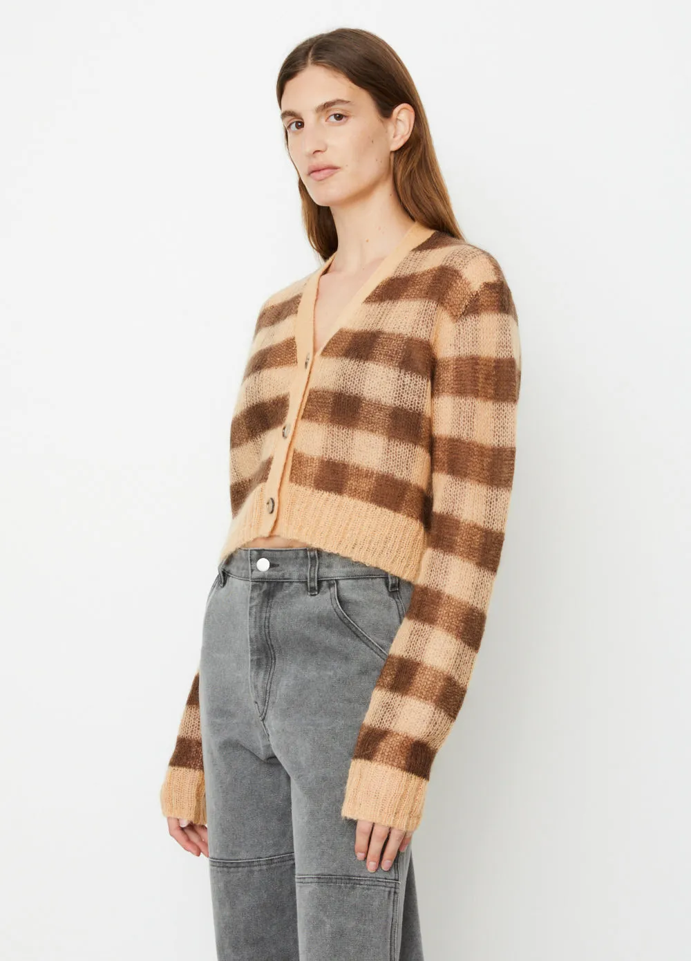 Kodilia Vichy Double Mohair Cardigan