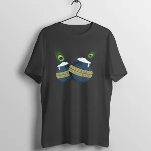 Krishna Makhan Handi Tshirt