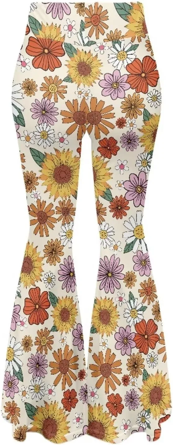 Ladies Womens Flare Leggings Flare Sweatpants Women Butt Lift