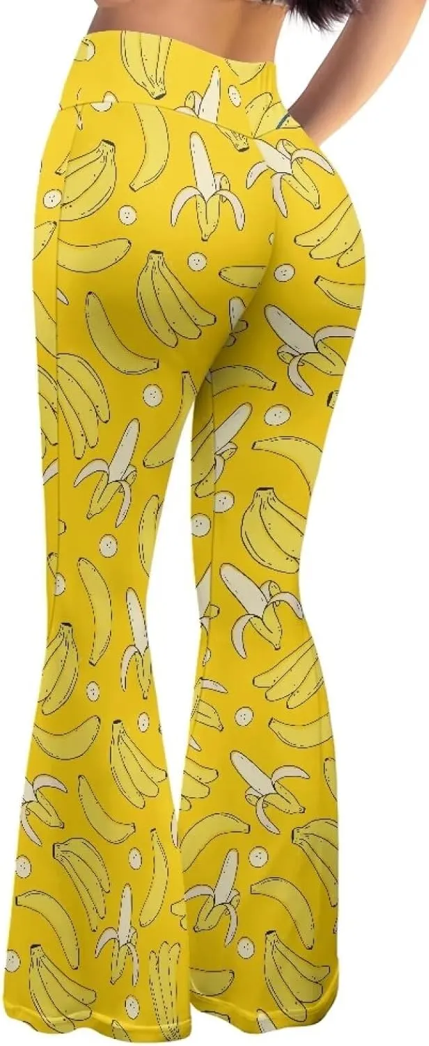 Ladies Womens Flare Leggings Flare Sweatpants Women Butt Lift