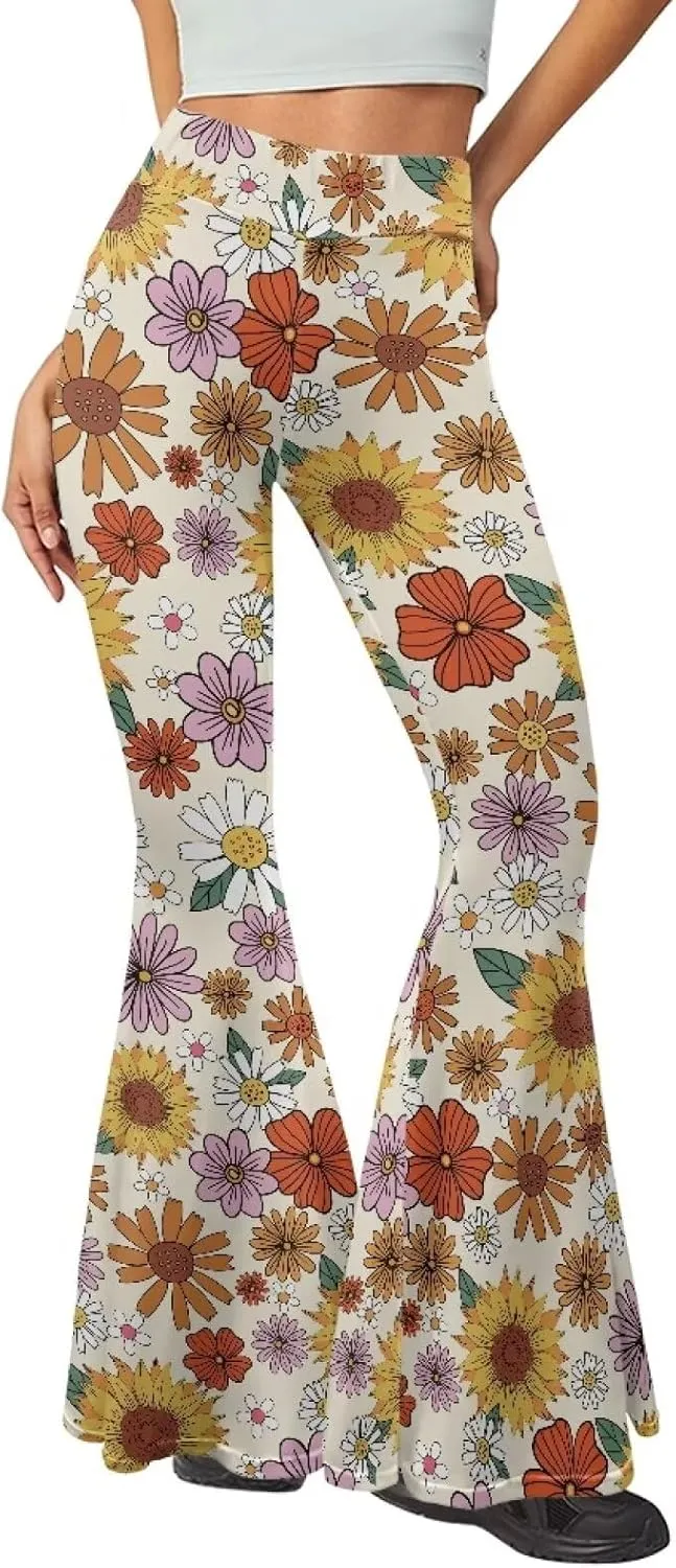 Ladies Womens Flare Leggings Flare Sweatpants Women Butt Lift
