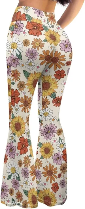 Ladies Womens Flare Leggings Flare Sweatpants Women Butt Lift