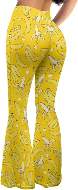 Ladies Womens Flare Leggings Flare Sweatpants Women Butt Lift