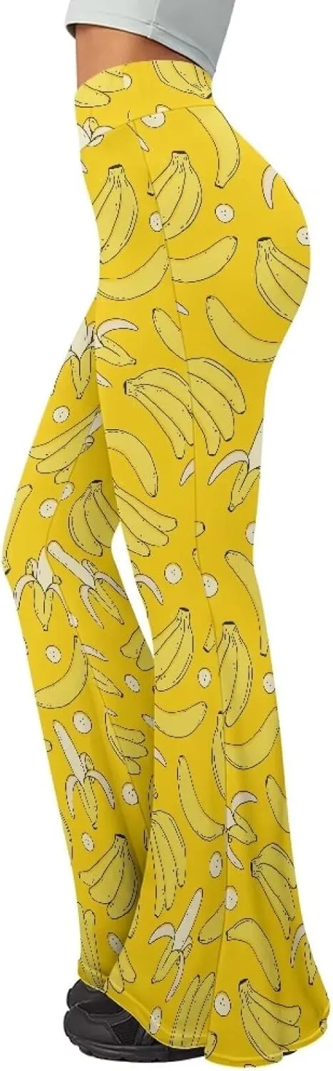 Ladies Womens Flare Leggings Flare Sweatpants Women Butt Lift