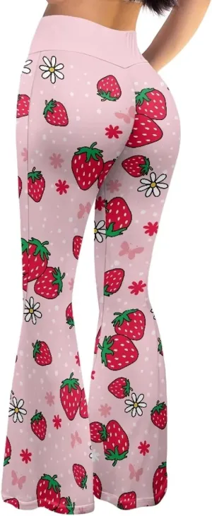 Ladies Womens Flare Leggings Flare Sweatpants Women Butt Lift