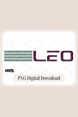 Leo Zodiac Vintage Design PNG Download