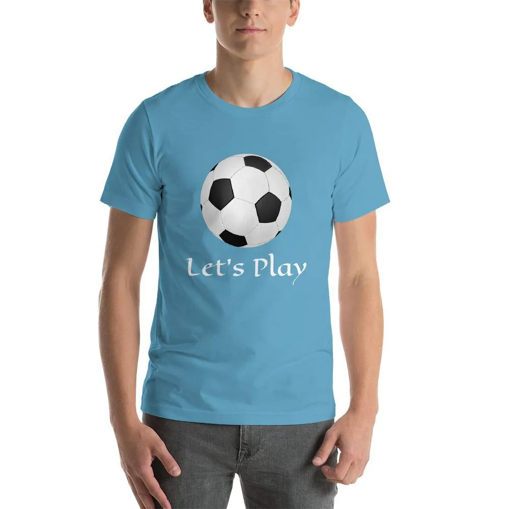Let's Play Football Men Round Neck T-Shirts