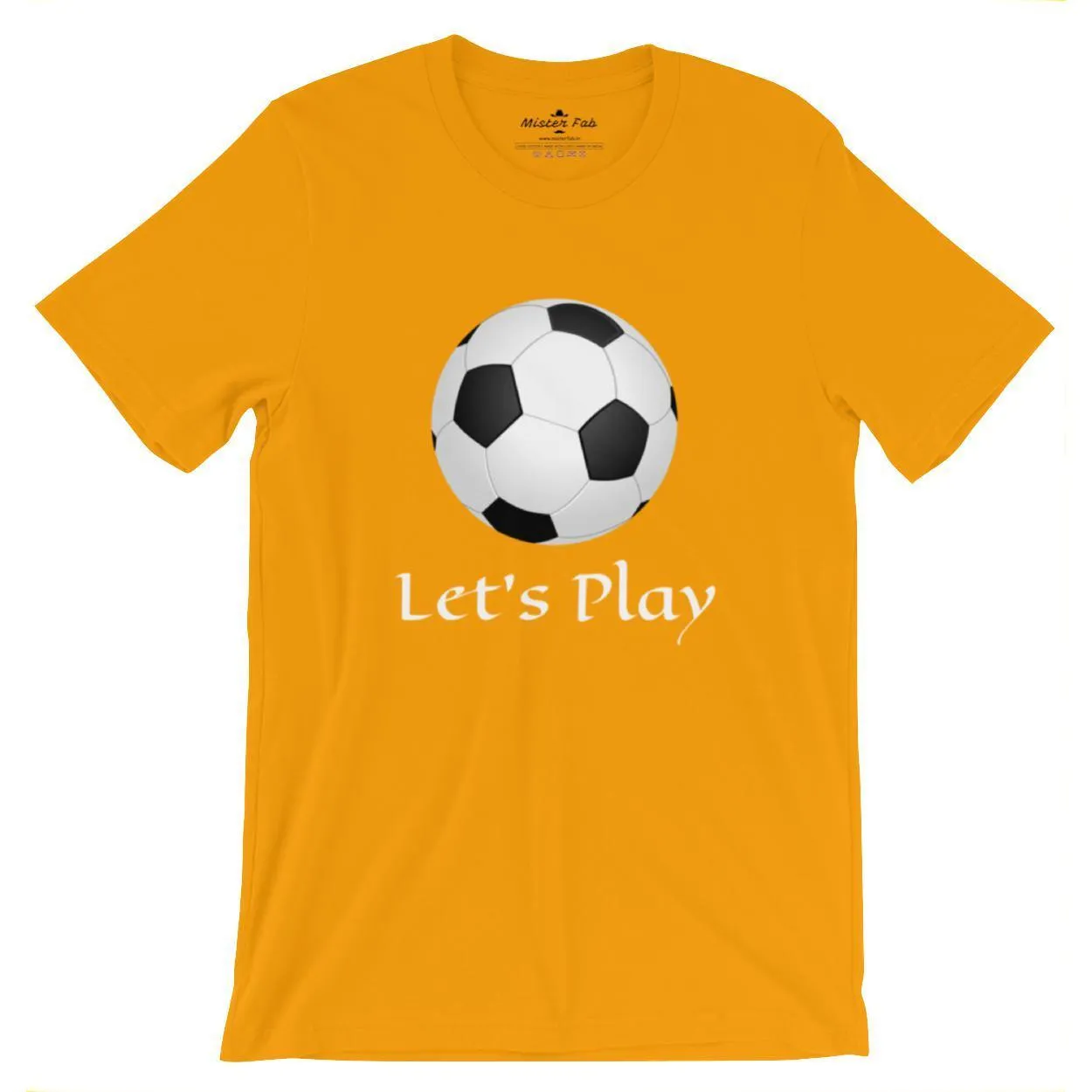 Let's Play Football Men Round Neck T-Shirts